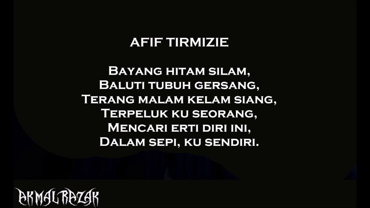 Afif Tirmizie Ft Kmy Kmo Sendiri Lirik Kmy Kmo Chords Chordify