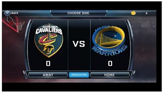 nba2k18 on Android - Cleveland Cavaliers vs Golden State warriors