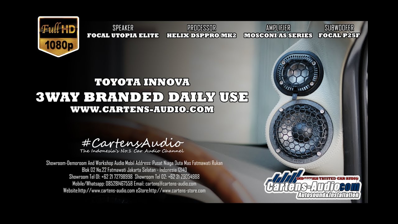 Audio Mobil TOYOTA INNOVA Simple Daily Use Branded Components | FOCAL ...