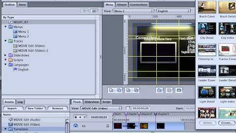 DVD Studio Pro Tutorial | 101 | Basic Templates