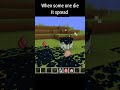 When someone die it spread ☠️ #minecraft #shorts