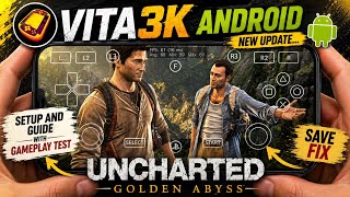 Uncharted Golden Abyss on Android! VITA3K New Update Setup & Gameplay Test | SD 8s Gen 3 POCO F6