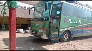 AWAS KIRI LIK.....!!!! BUS ALS 220 SAMPAI PELABUHAN MERAK || MADE VIDEO BY FARHAN CREW ALS 220