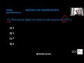 NMMS - Maths- Squares and Squareroots - part 3