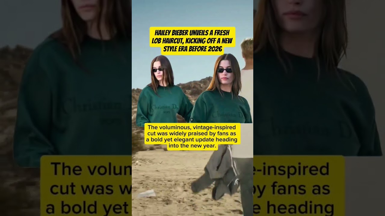 Hailey Bieber Unveils a Fresh Lob Haircut, Kicking Off a New Style Era Before 2026