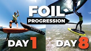 How to Wing Foil - Progression from Day 1 to Day 8