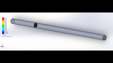 Velocity Cut-plot animation for Laminar Flow though pipe (SOLIDWORKS flowsimulation)