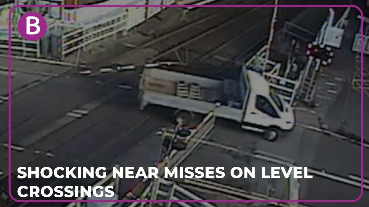 Astonishing near misses on level crossings - YouTube
