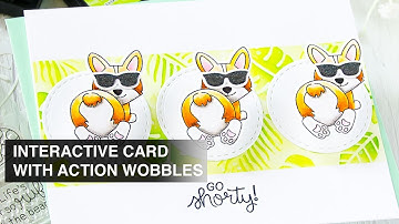 Cardmaking For Beginners - Easy Interactive Card With Action Wobbles