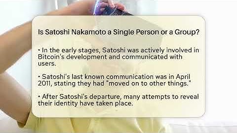 Is Satoshi Nakamoto a Single Person or a Group? - Talking Tech Trends