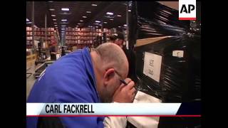 Internet retailer Overstock.com auctions overstocked goods by pallet at Salt Lake City warehouse.