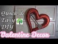 Dollar Tree DIY VALENTINE&#39;S DECOR | Framed Heart Decor | Michawn&#39;s DIY Journey