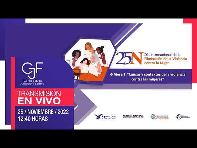 🟠 Mesa 1 | 25N Día Internacional de la Eliminación de la Violencia contra la Mujer