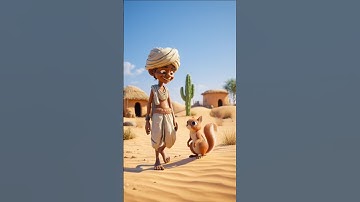 The farmer and the squirrel build a house in the desert#ai #viral#short