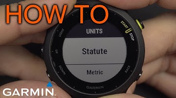 How to Switch Unit Format on Garmin Forerunner 55