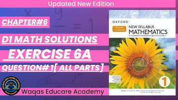 Exercise 6a Q#1(All Parts) #algebra #ex6a #oxfordmath  D1 Math NSM Updated Edition |Chapter 6|#Book1