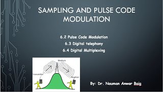 Pulse Code Modulation, Digital Telephony, Digital Multiplexing | Sampling and Pulse Code Modulation