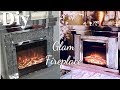 DIY FIREPLACE ON A BUDGET! GLAM FIREPLACE - GIVEAWAY! GIVEAWAY! GIVEAWAY!