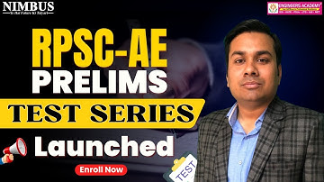 RPSC AE Prelims Test Series 2025 | Crack RPSC AE 2025 with Latest Test Series | Complete Practice