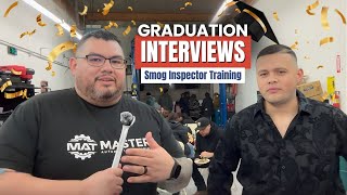 Smog Check Technician Graduation Interviews | Master Automotive Training