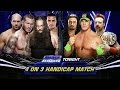 LUCHA COMPLETA  4 on 3 Handicap Match   SmackDown ᴴᴰ