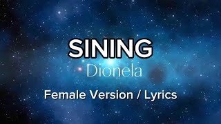 Dionela - Sining - Female Version - Lyrics
