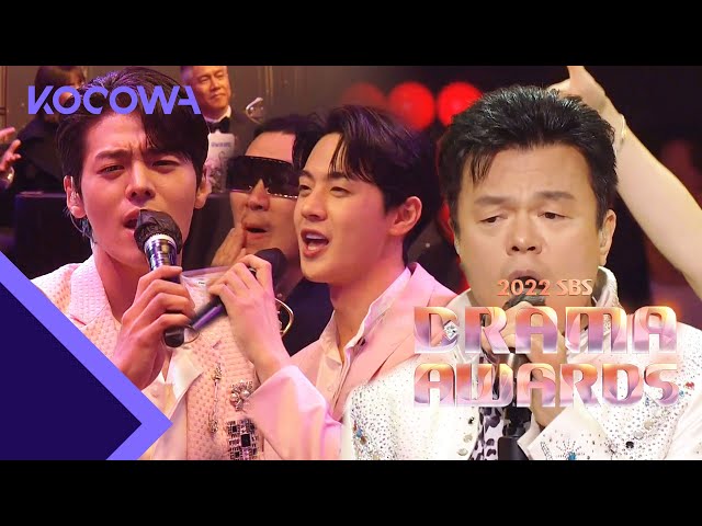 A vintage congratulatory performance to the award winners!...With JYP l SBS Drama Awards [ENG SUB] class=