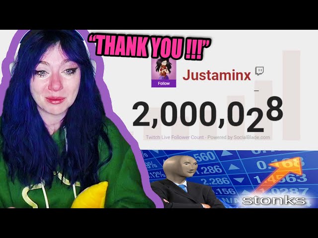 Minx CRYING and Hits 2M Twitch Followers