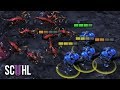 MARINE MICRO into Battlecruisers - Starcraft 2: Marinelord vs Lambo