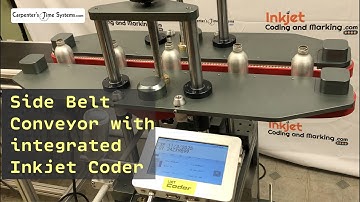 Side Belt Conveyor with integrated Inkjet Coder