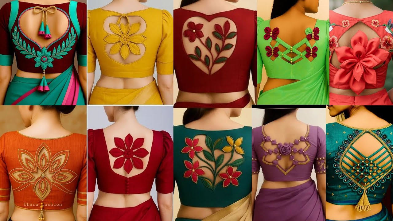 🎊100+Latest Blouse back neck Designs /blouse design /Blausee Designs ...