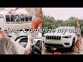 deep cleaning and organizing my car! | CLEAN MY CAR WITH ME! *satisfying*