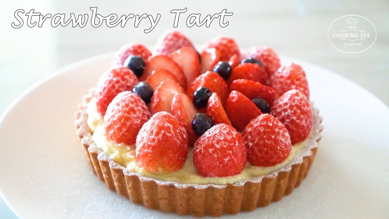(타르트만들기) 🍓딸기 타르트 만들기, [홈베이킹] [Baking] Strawberry Tart Recipe [쿠킹씨] Cooking see