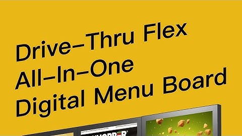 Keewin Drive-Thru Flex All-In-One Digital Menu Boards