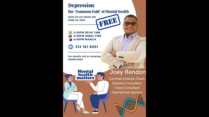 DEPRESSION: The " common cold" of Mental Health: By: Coach Joey Rendon