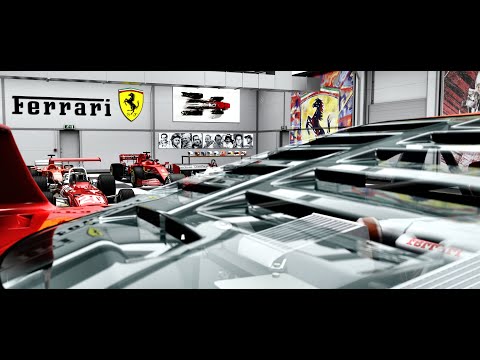 Assetto Corsa. Ferrari Showroom (modified Kunos showroom)