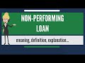 What is Non-Performing Loan ?