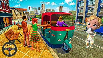 Tuk Tuk Auto Driving Games 3d - 3d Android, iOS Gameplay
