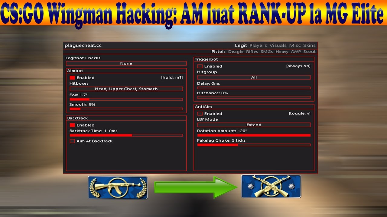 CS:GO Wingman Hacking: AM luat RANK-UP la MG Elite / PlagueCheat.cc ...