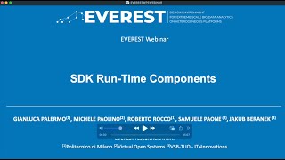 12. EVEREST project webinar: SDK Run-Time Components