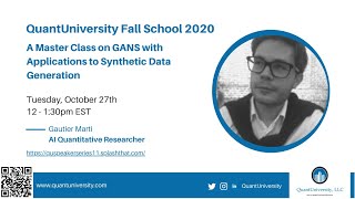 Master Class: GANS with Applications in Synthetic Data Generation in Quantitative Finance