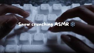 [COZY ASMR] Amazing soft crunchy snow sound keyboard typing asmr for relax / focus / study ❄️ screenshot 4