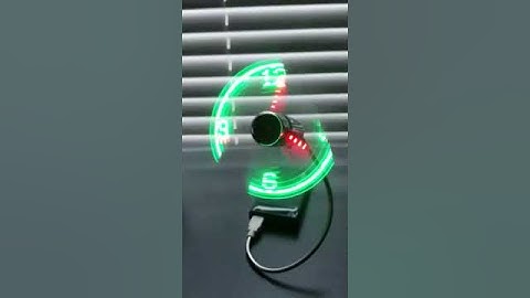 ONXE USB LED Clock Fan With Real Time Display Functione