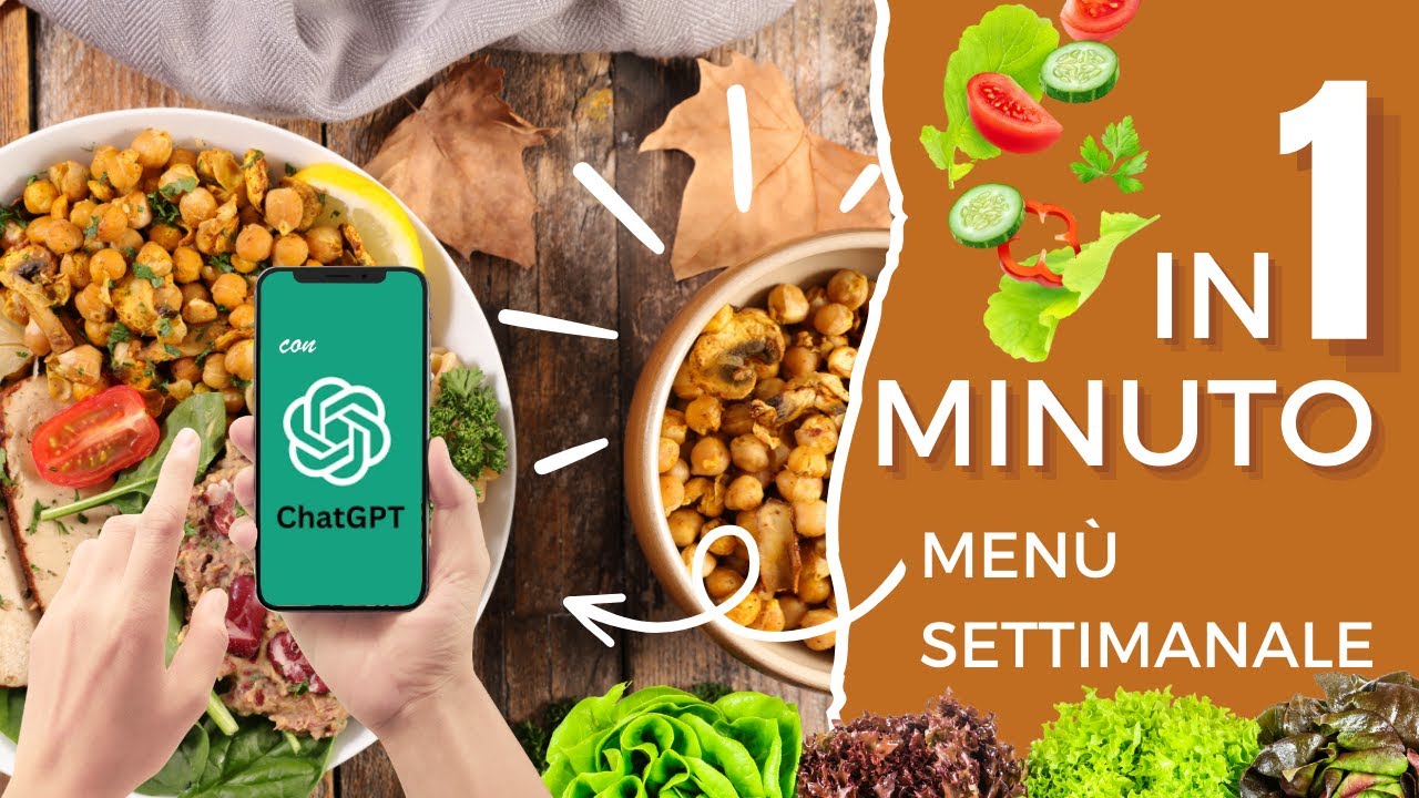 Zero STRESS! Crea il Menù Settimanale Perfetto con l'Intelligenza Artificiale 🤖