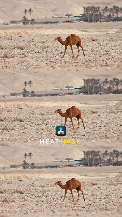 Heat haze effect in DaVinci Resolve
