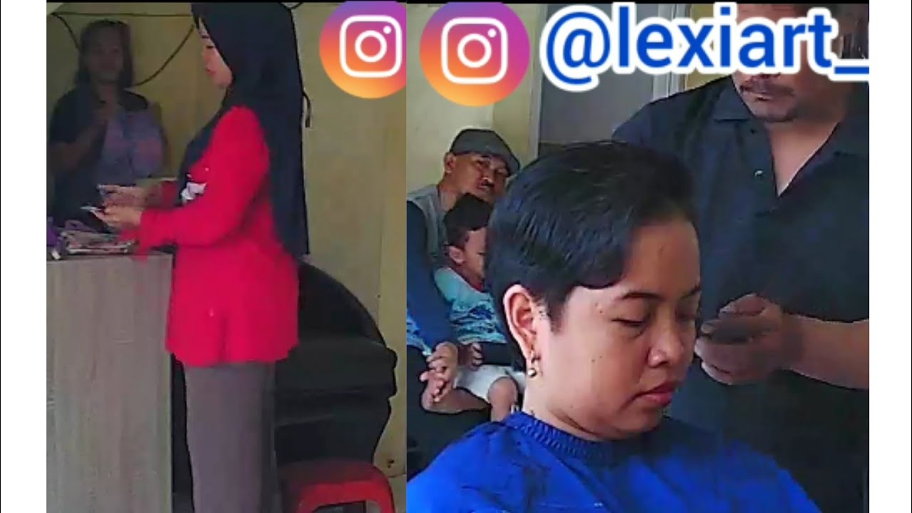 Mother Hijab Want to Pixie Haircut Because of Her Husband / Ibu Berhijab Ingin Potong Rambut Bondol
