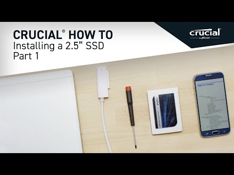 Part 1 of 4 - Installing a Crucial® 2.5" SSD: Prep