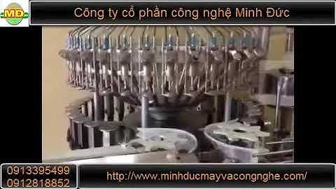Công ty cổ phần công nghệ Minh Đức   Máy chiết rót bán tự động