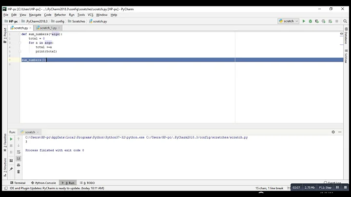 Python 3 (Arguments, Packing, Unpacking, Dictionaries, Modules)