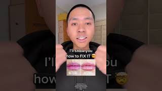 HOW TO FIX DRY/CHAPPED LIPS  INSTANTLY 🤯 #diy #satisfying #shorts screenshot 3